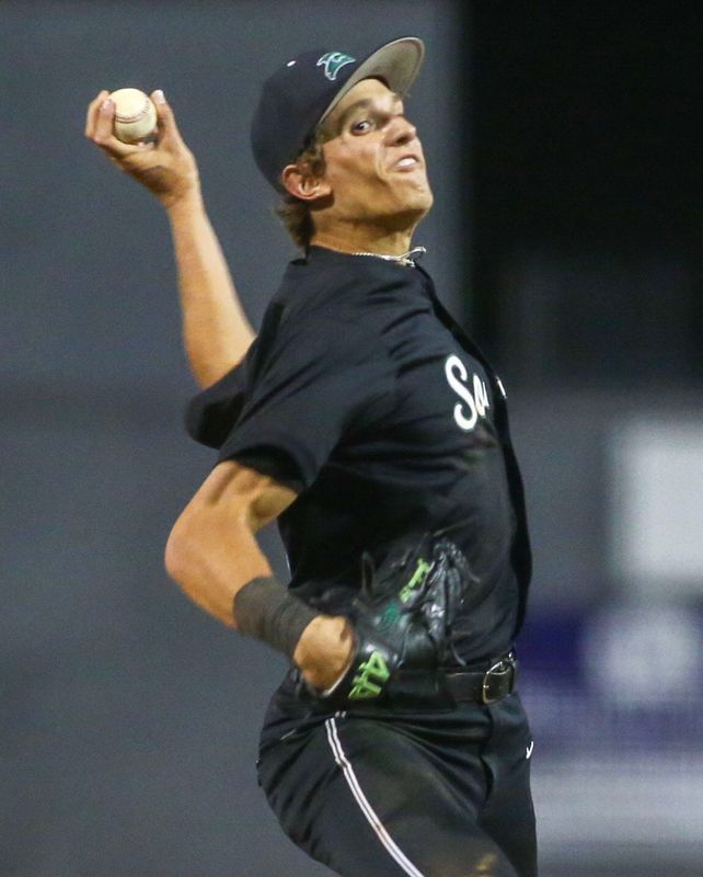 South Walton reliever Parker Granse closes out the 3-0 win during the Niceville South Walton baseball game at Niceville.