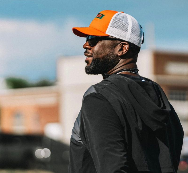 Florida A&M Rattlers head coach Quinn Gray Sr. enjoys the action at a 2026 spring football practice to prepare for his first season in the role.