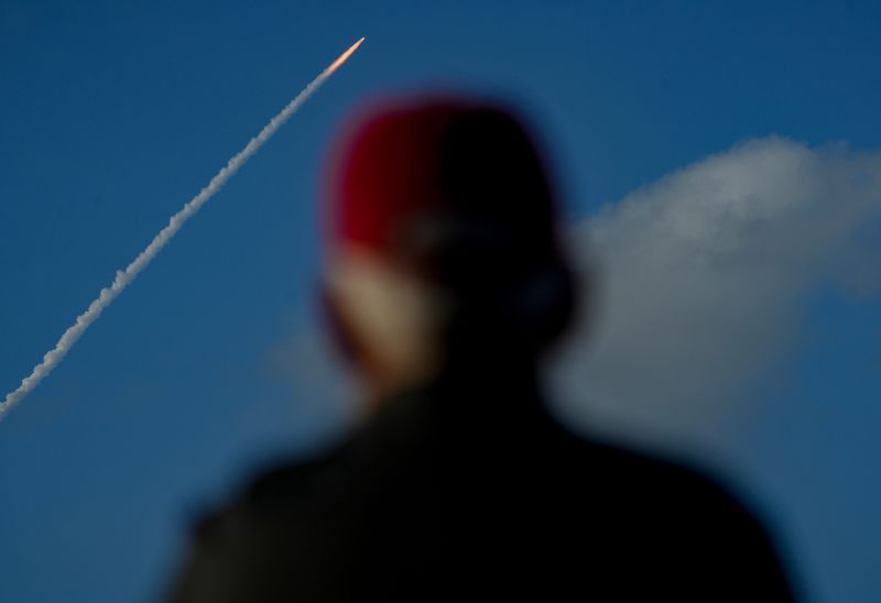 Spectators gather near Conn Beach, April 1, 2026, in Vero Beach as Artemis II launches from pad 39B at NASA’S Kennedy Space Center. Commander Reid Wiseman, pilot Victor Glover, and mission specialists Christina Koch and Jeremy Hansen launched on the spacecraft atop NASA’s SLS (Space Launch System) rocket, taking the Orion spacecraft on a 10-day test flight around the moon.