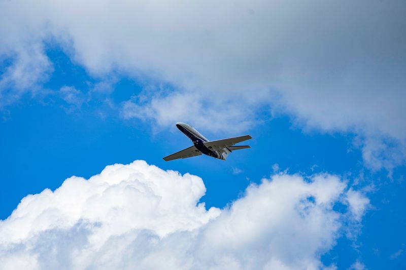 Planes takeoff at the Naples Airport in Naples, Fla., on Wednesday, April 1, 2026.