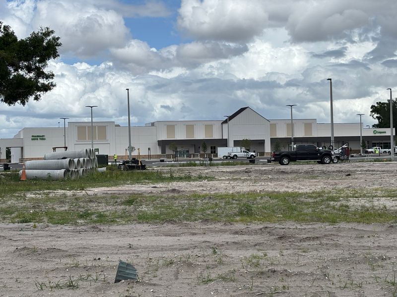 The Publix at Mariana Acres between Winter Haven and Auburndale at Havendale Boulevard and Jersey Road was still under construction April 2, 2026. Though a sign out front promised the store is opening in the first quarter of 2026, much work is still being done.