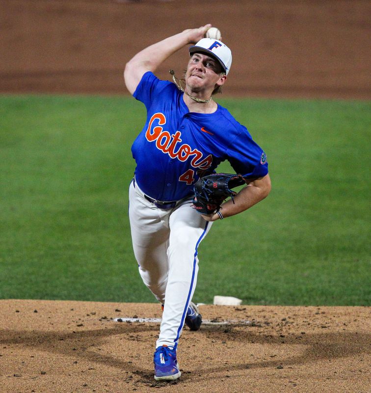 Florida baseball pitcher Aidan King started against Ole Miss at Condron Ballpark on Friday, April 3.