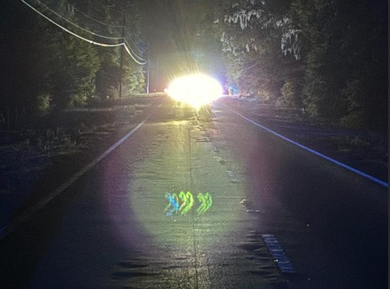 A view from the crash site on West State Road 40 on April 4, 2026. A motorcycle rider was killed in the crash, which happened on SR 40 west of Southwest 185th Avenue Road.