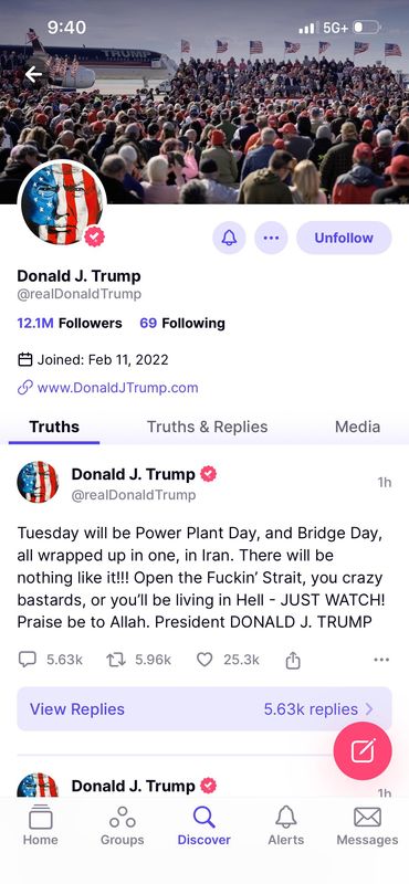 President Donald Trump marked Easter Sunday on April 5, 2026, with a profane social-media posting demanding Iran reopen the Strait of Hormuz, the critical passage point for oil being shipped from the Middle East. Iran closed the strait amid its war with the U.S. and Israel.