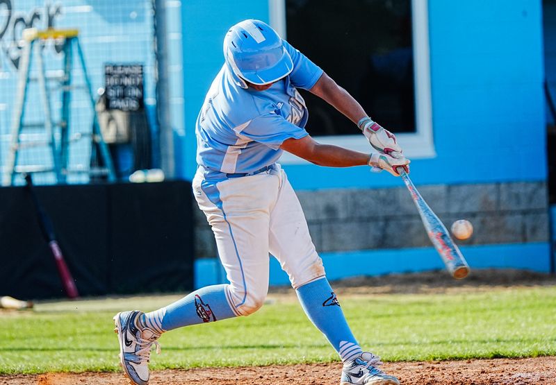 Grant Sarver of Rockledge hits a double against Palm Bay in baseball April 3, 2026. Craig Bailey, FLORIDA TODAY via USA TODAY NETWORK