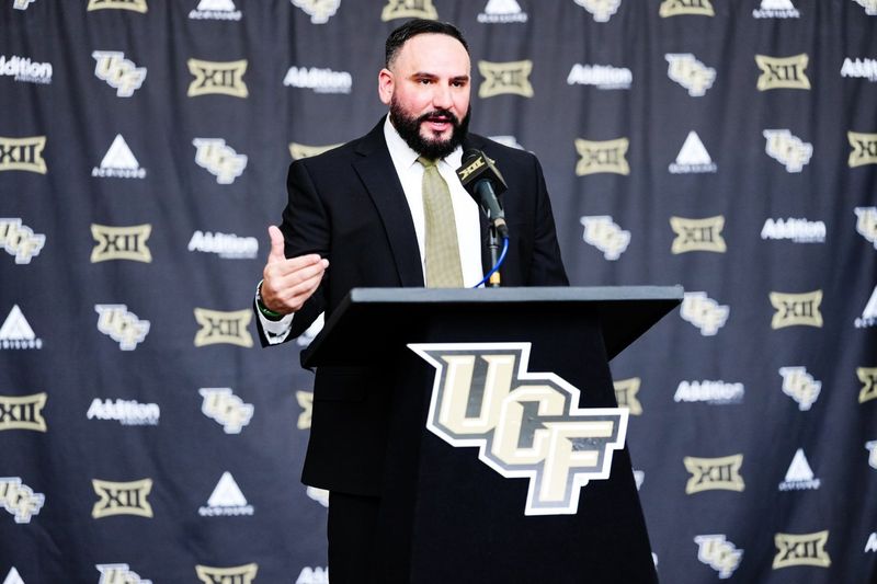 UCF introduced Gabe Lazo as its women's basketball head coach at a press conference Thursday, April 9, 2026.