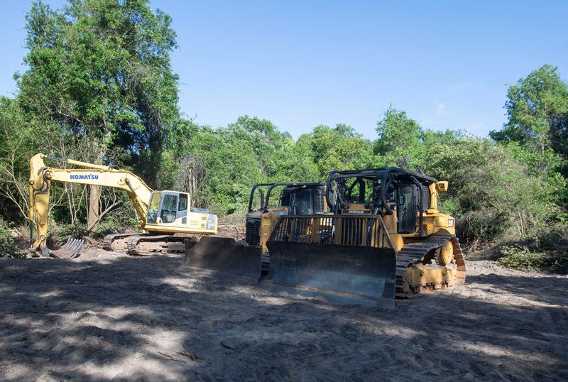 Site preparation for an affordable living apartmen complex for military veterans and families is underway at 280 Dogwood Drive, off Border Street, in Escambia County.