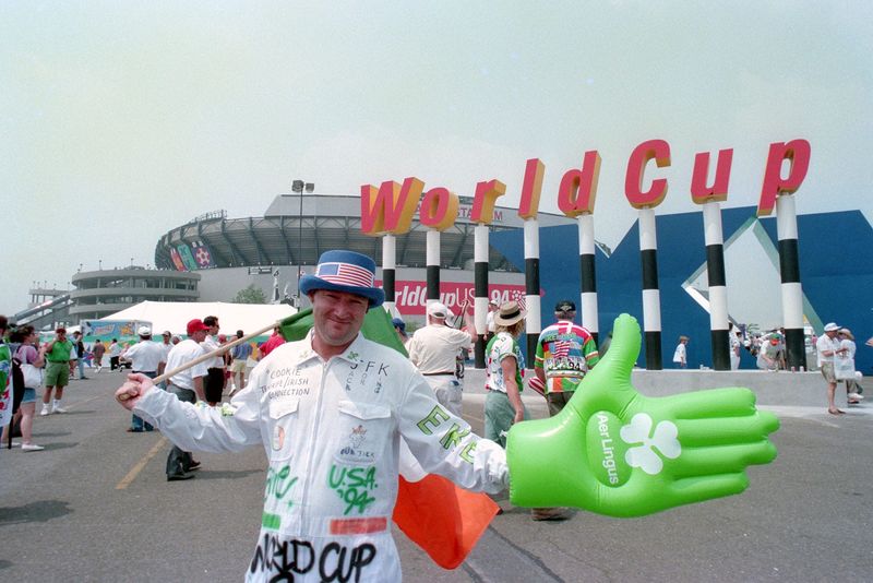 Ireland fans fill the parking lots at Giants Stadium in East Rutherford, N.J., in June 1994 - the last time the World Cup was held in the United States.