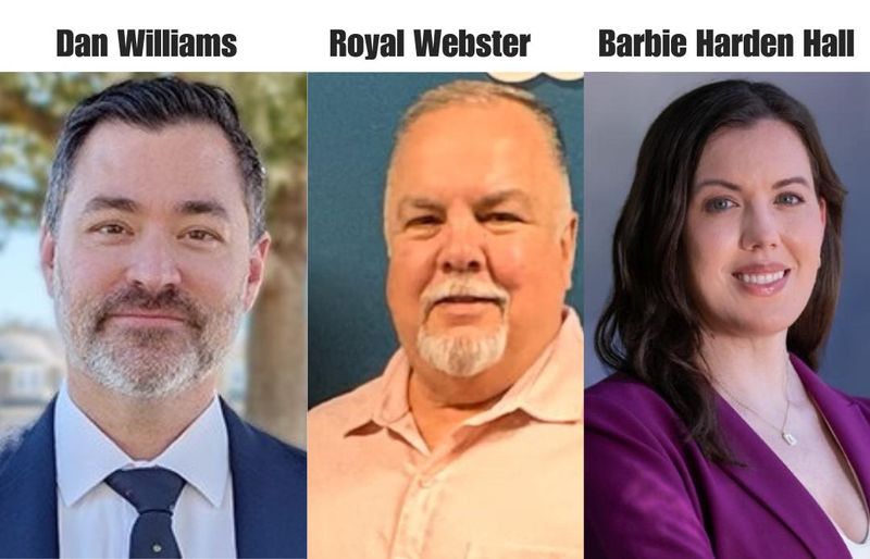 Candidates speaking at the Tuesday, April 14, 2026, town hall in Clermont.