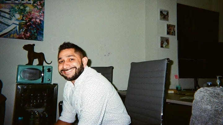 Arman Motiwalla, an insurance executive who was found shot to death on April 8, 2026, appears in an undated photo.