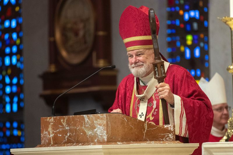 Miami Archbishop Thomas Wenski speaks at the 50th annual Red Mass at the Co-Cathedral of St. Thomas More with many members of Floridaâ€™s executive branch, legislators, attorneys, state agency officials and community members in attendance Wednesday, March 19, 2025.