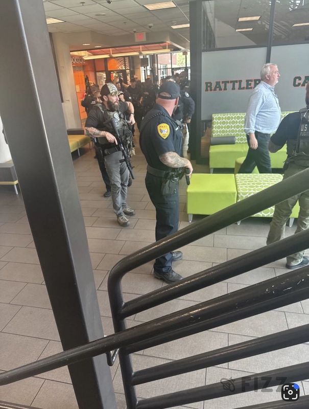 Law enforcement officers flood Florida A&M University campus after getting reports of an active shooter, April 16, 2026. The campus was given the all-clear after determining the claims were unfounded.