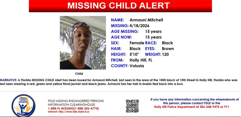 Missing child alert for Armauni Mitchell