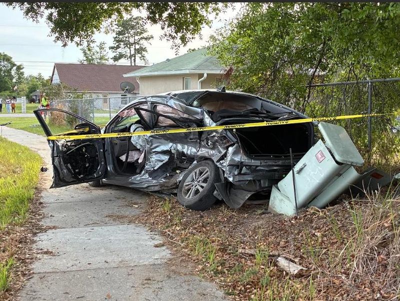 This Hyundai Elantra was involved in a fatal two-vehicle crash in Silver Springs Shores that claimed one life on April 19, 2026.