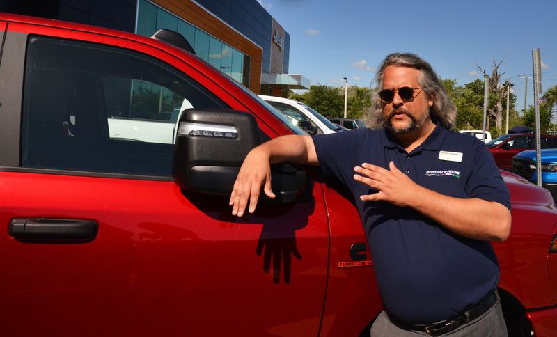 Andrew Hiers (no relation to AJ Hiers) works as a sales consultant at the Bonniface Hiers Chrysler Jeep Ram dealership in Cocoa. He also is an opera singer.