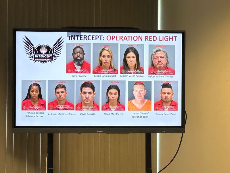 The Office of the State Attorney revealed the results of Operation Red Light, a 2-year-investigation into 8 brothels operating in Lee County, on Friday, April 17.