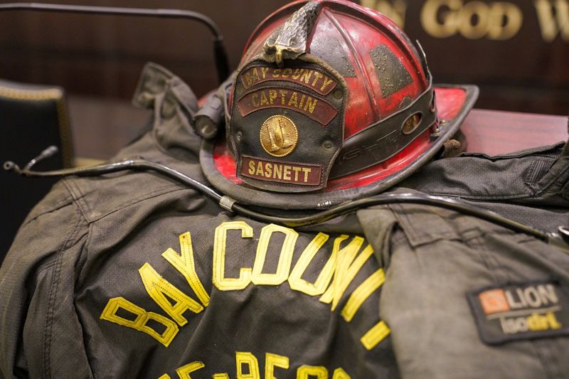 Captain Jared Sasnett of Bay County Emergency Services died on April 18 in a traffic crash.