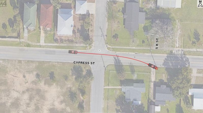 Pensacola Police say Escambia Commissioner Mike Kohler's unattended truck travelled more than 200 feet on Cypress Street on April 13, 2026 before it hit a utility pole, knocking out power and causing damage to a nearby home. Kohler was charged with leaving a vehicle unattended.