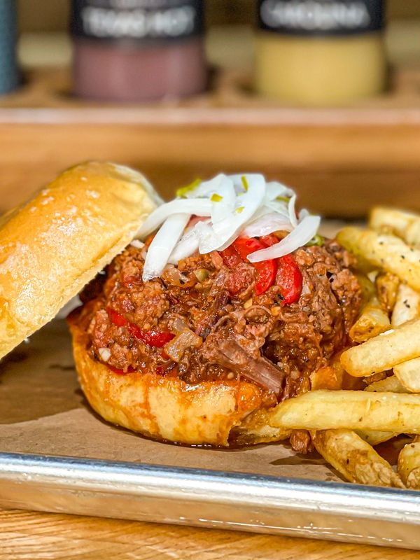 NEVS brisket Sloppy Joe started as a Friday special. Since April 24's "DDD" airing, it's earning a regular slot on the menu.
