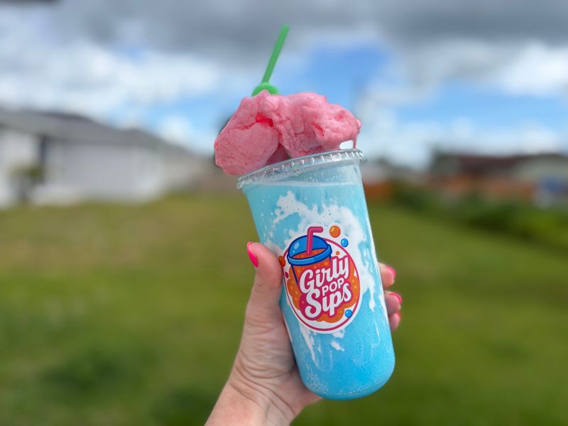 Girly Pop Sips in Port St. Lucie makes dirty sodas, energy drinks and lemonades to order at the Tradition Neighborhood Farmer's Market on Sundays at Tradition Square.