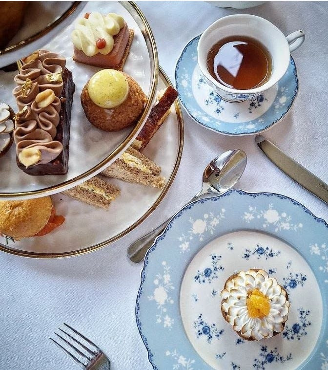 Some of the sweets offered at Café Boulud's afternoon teas.