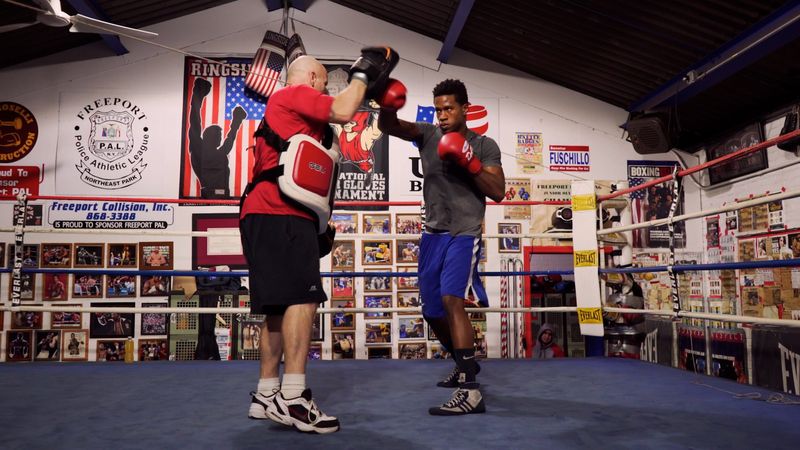 Joe Higgins training with Patrick Day at Freeport PAL