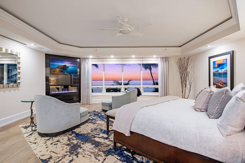 A rare find: This condo in The Vanderbilt on the Gulf in Naples has a private pool, and most of the rooms offer a Gulf view.