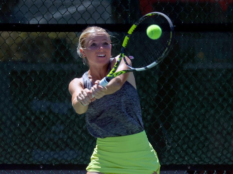 Auburndale senior McKenna Battilla competes in the 2026 FHSAA Class 3A State Championships at Sanlando Park in Altamonte Springs.
