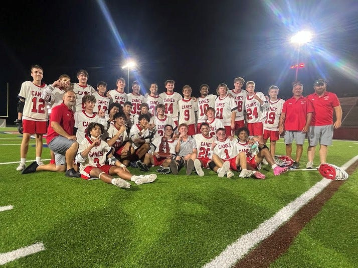 The Manatee boys lacrosse team won the Region 2A-3 championship over Plant on Friday, May 1, 2026.