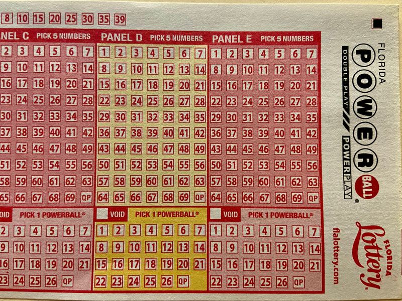 A wild night of Powerball winners for Wednesday, April 29, 2026. 2 tickets from Indiana and Kansas split $143 million grand prize, and 89 other tickets won secondary prizes of $2 million or $1 million, according to Powerball online. Winning numbers were 3-19-35-51-67 and the Powerball was 15. Power Play was 2x. There were no second-tier winners in Florida. Powerball officials confirmed a pattern was made in number selection for so many of the secondary winners. Shown is a Florida Lottery Powerball ticket Monday, May 4, 2026, to show the April 29, 2026, winning numbers would not have made a “straight line of numbers” pattern.