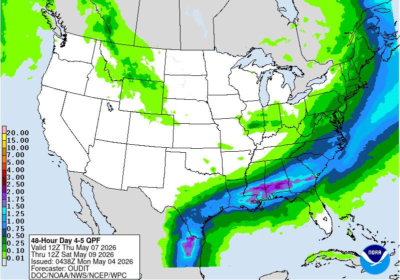 Another round of rain may be in store for the Tallahassee area later this week.