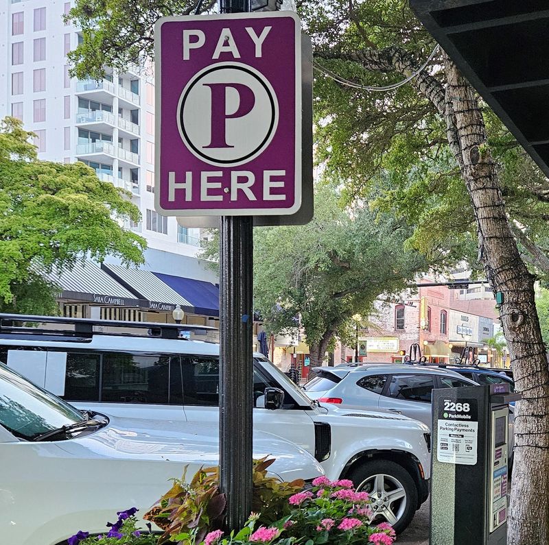 Downtown Sarasota visitors would have to pay for parking later into the night and on Sundays under a revised ordinance approved on first reading May 4 by the Sarasota City Commission. This photo of Main Street parking was taken April 30, 2026.