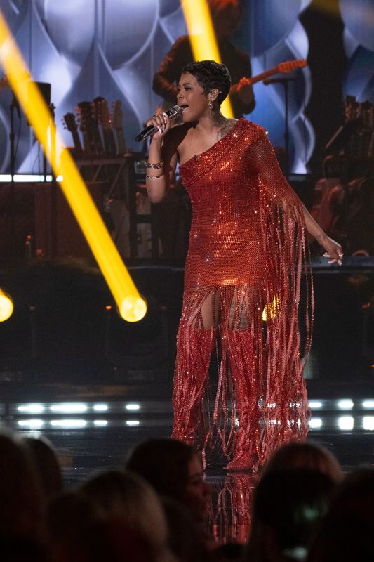 "American Idol" contestant Keyla Richards performs on Monday, May 4, 2026, during the show's Class of 2006 Reunion episode.