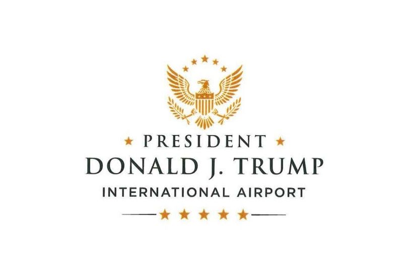 The logo that will appear throughout Palm Beach International Airport once PBIA officially becomes Donald J. Trump International Airport