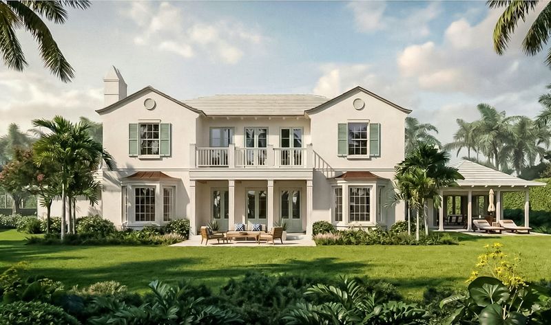 The Palm Beach Architectural Commission has given conditional approval to plans for a two-story home on a corner lot on the town's far North End. A rendering of northern facade of the proposed house for 201 Onondaga Ave. is shown here.
