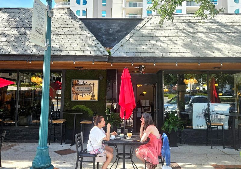 On a sunny Tuesday morning, May 5, as an accordion player serenaded outside, Mademoiselle Paris unveiled its new downtown Sarasota location at 1766 Main St., the former home of Cuba 1958. The French restaurant and bakery will soon close its nearby location at 1605 Main St. in the Wells Fargo building.