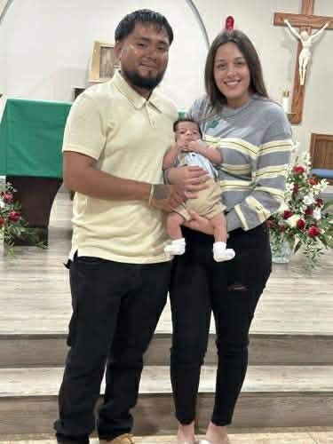 Lisandra Perez Raya with husband Sergio Rojo Landaverde of Clermont and their 4-month-old baby shortly before Perez Raya's arrest for driving without a license.