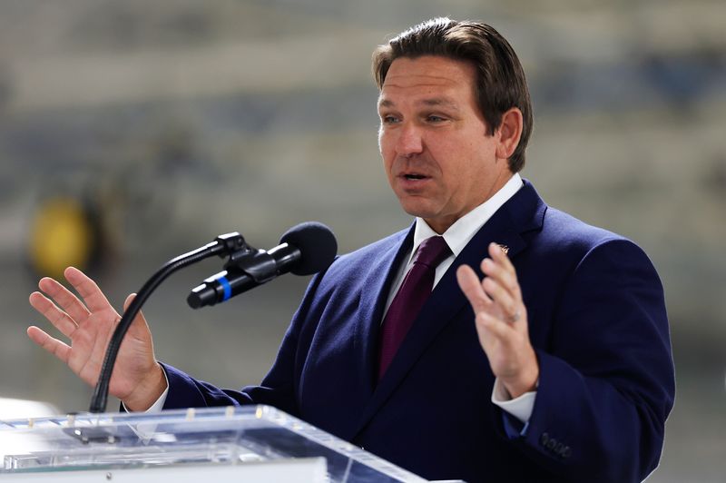 Florida Gov. Ron DeSantis speaks during the Southeast Toyota Distributors grand opening at JaxPortâ€™s Blount Island Marine Terminal, Wednesday, April 22, 2026, in Jacksonville, Fla. The new facility can process nearly 4,000 vehicles per week, a 6% increase from its it former Talleyrand site. Southeast Toyota Distributors facilities in Jacksonville and Commerce, Ga., moving vehicles, parts and accessories to 178 Toyota dealerships in the Southeast region.