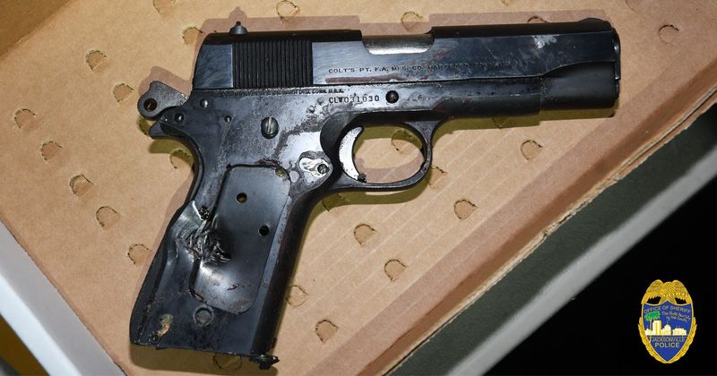 This is the gun the Jacksonville Sheriff's Office said Samuel Wayne Waters Jr. had when officers shot him May 7 during a standoff behind the San Pablo Boulevard Walmart.
