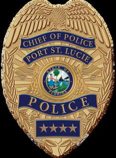 Port St. Lucie Chief of Police badge