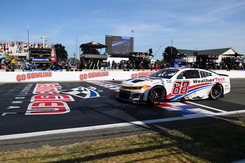 NASCAR Cup Series driver Shane van Gisbergen (88) is the favorite to win the Go Bowling at The Glen at Watkins Glen International for the second year in a row in 2026.