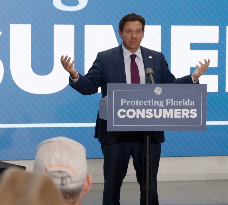 Florida Gov. Ron DeSantis described the Fort Meade data center as "not a viable project" during a bill signing May 7 at Florida Polytechnic University in Lakeland.