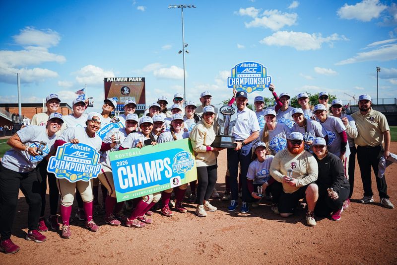 Florida State softball wins its 20th ACC championship over Virginia Tech, 2-1, on Saturday, May 9, 2026.