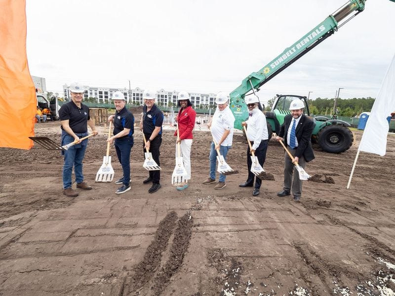 White Castle leaders joined local elected officials, development partners and brand ambassadors during the official groundbreaking for the slider chain's first Daytona Beach restaurant, May 12, 2026.
