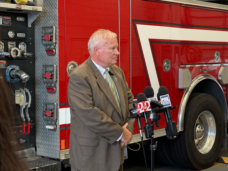 Flagler Beach City Manager Dale Martin gives update following Fire Chief Stephen Cox’s termination, May 12, 2026.