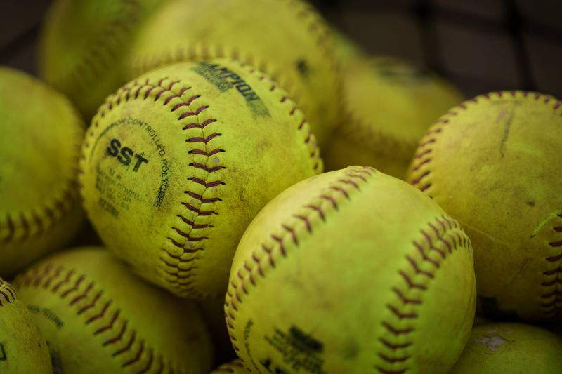 Basket of softballs on Tuesday, May 12, 2026.