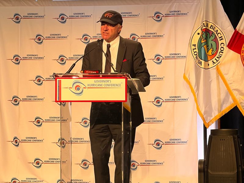 Entrepreneur and "Shark Tank" star Kevin O'Leary was a speaker at the 40th annual Governor's Hurricane Conference held at the Palm Beach County Convention Center in West Palm Beach in 2026.