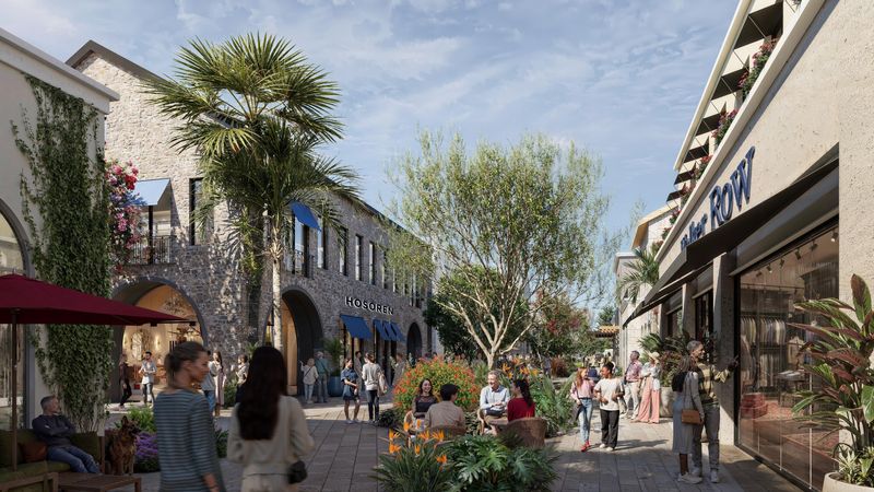 Renderings by Related Ross of Village Landings, a 71-acre mixed-use development that will be built on Wellington's K-park property, on the intersection of Stribling Way and State Road 7.