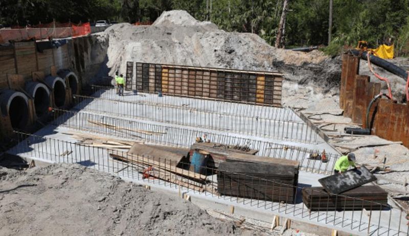 The Colbert Lane Drainage Improvement project is underway in Palm Coast, April 2026.