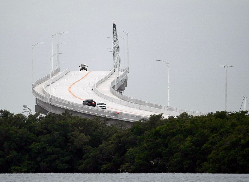 The North Causeway Bridge is seen, May 13, 2026, in Fort Pierce. It replaces the D.H. 'Banty' Saunders Bridge, a drawbridge built in 1963, that was deemed to be in poor condition by the Florida Department of Transportation.